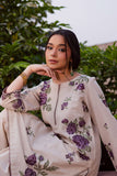 Purple Bloom 3-Pc Embroidered Dress