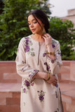 Purple Bloom 3-Pc Embroidered Dress