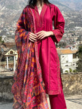 JANAN 3PC-Multi Embroidered Dress
