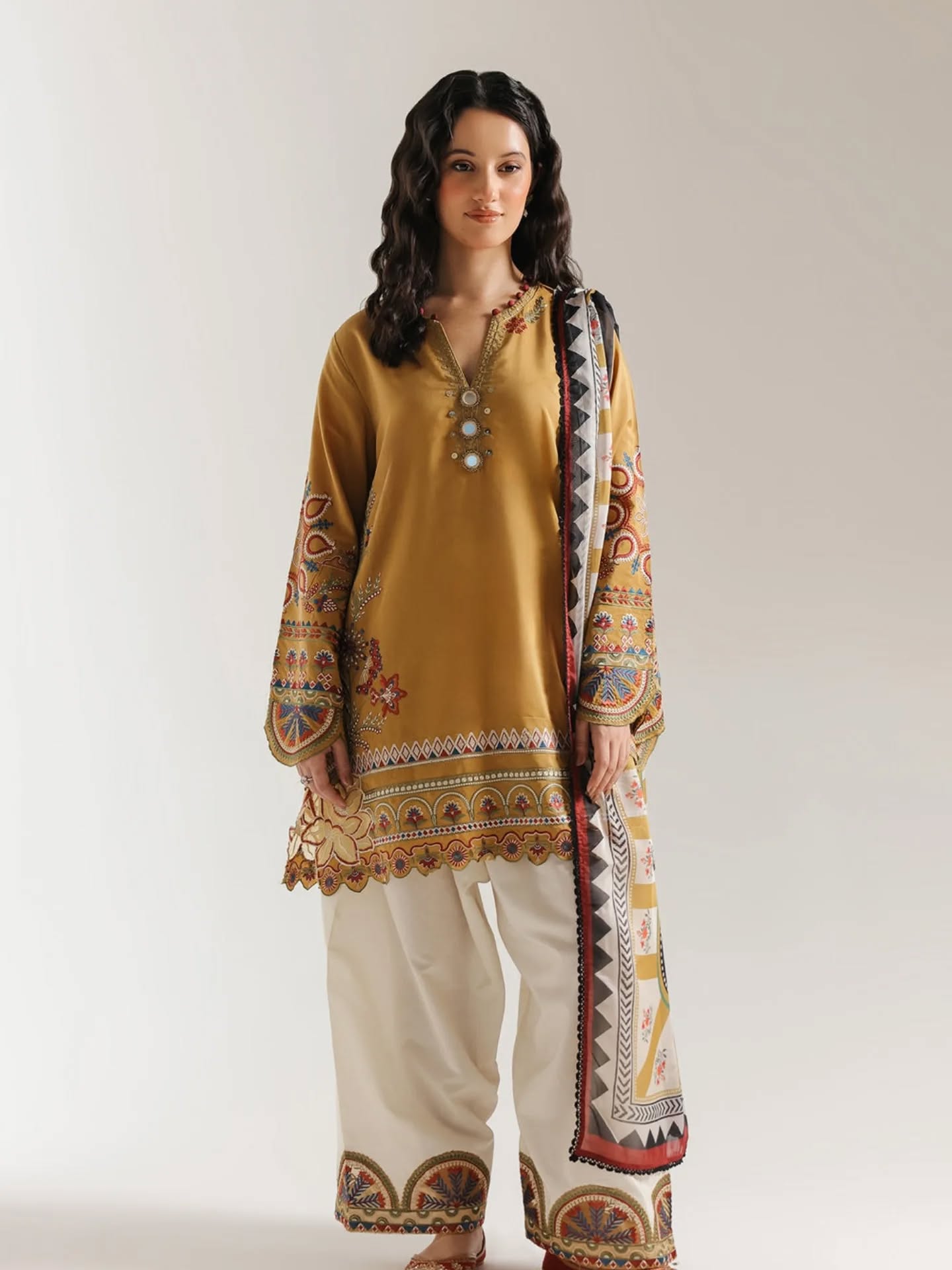 Embroidery Dress-3 peice