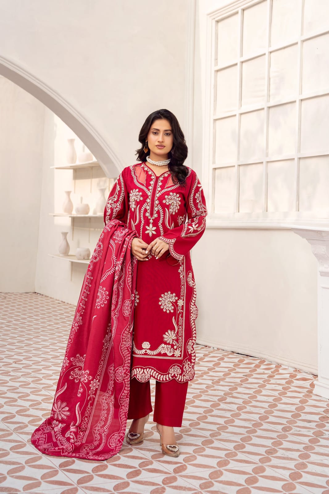 Ruby 3-PC Embroided Dress