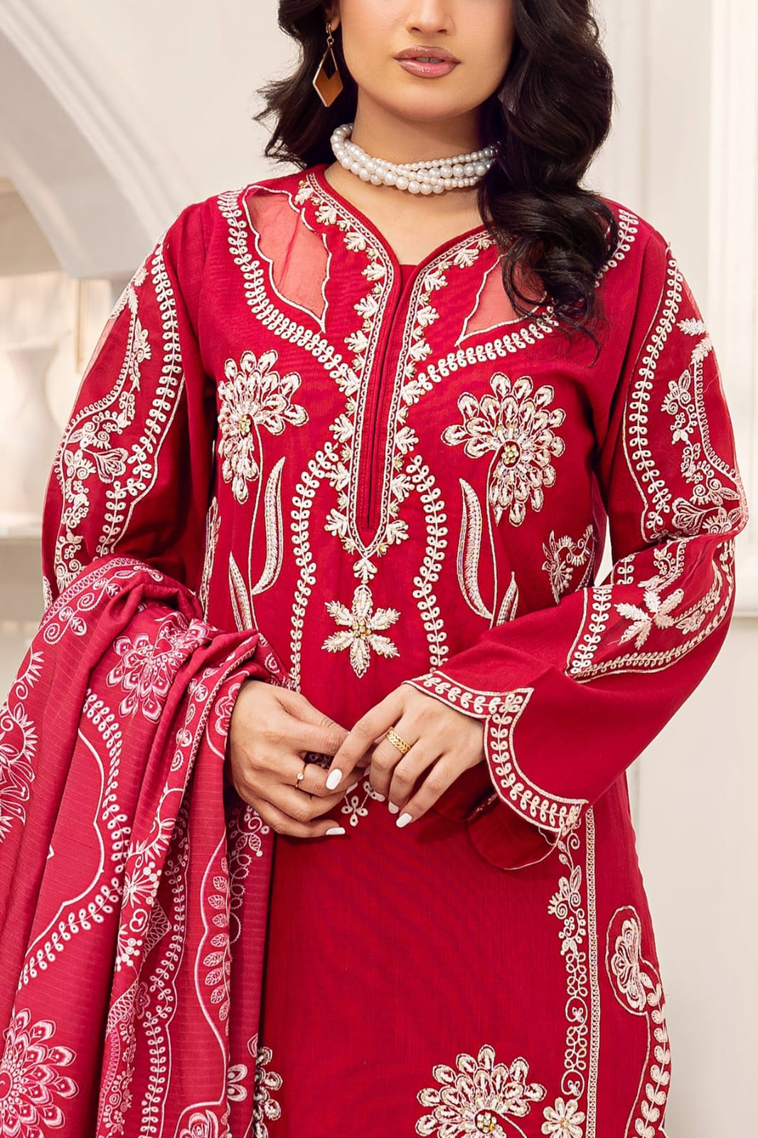 Ruby 3-PC Embroided Dress