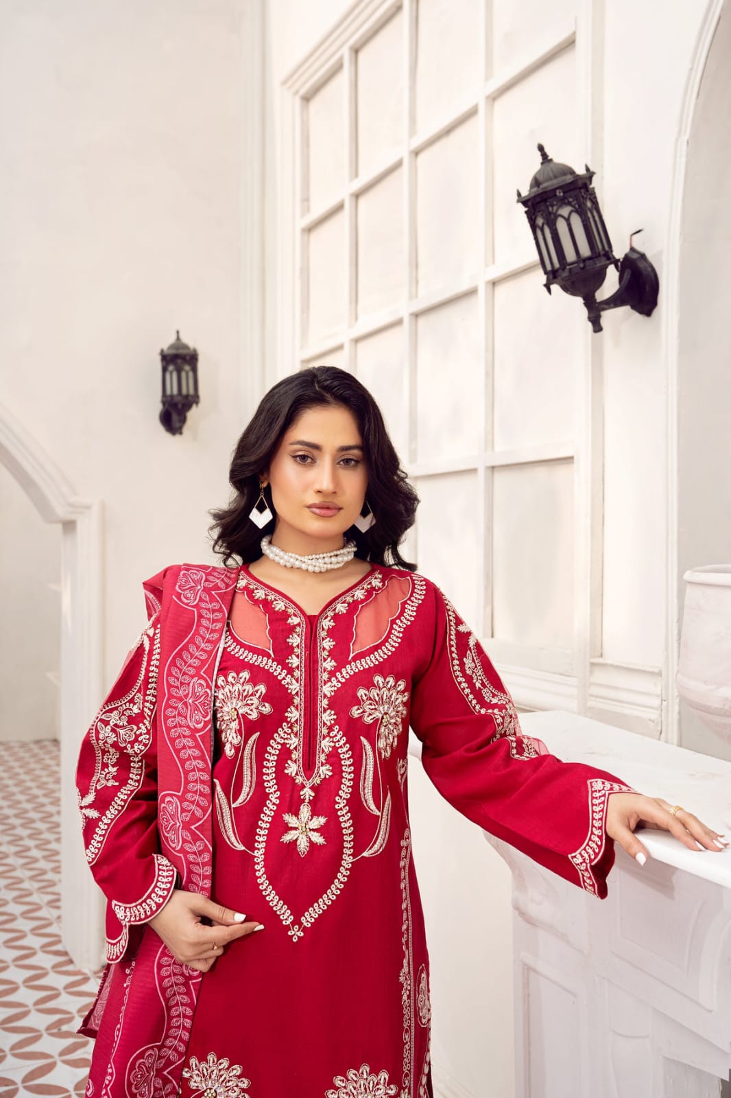 Ruby 3-PC Embroided Dress