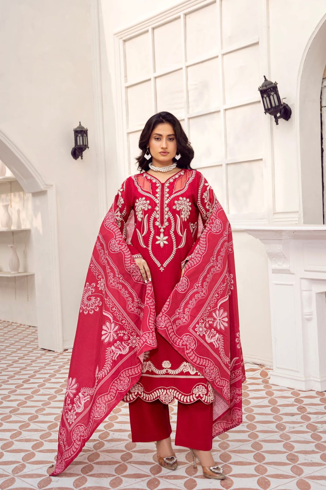 Ruby 3-PC Embroided Dress