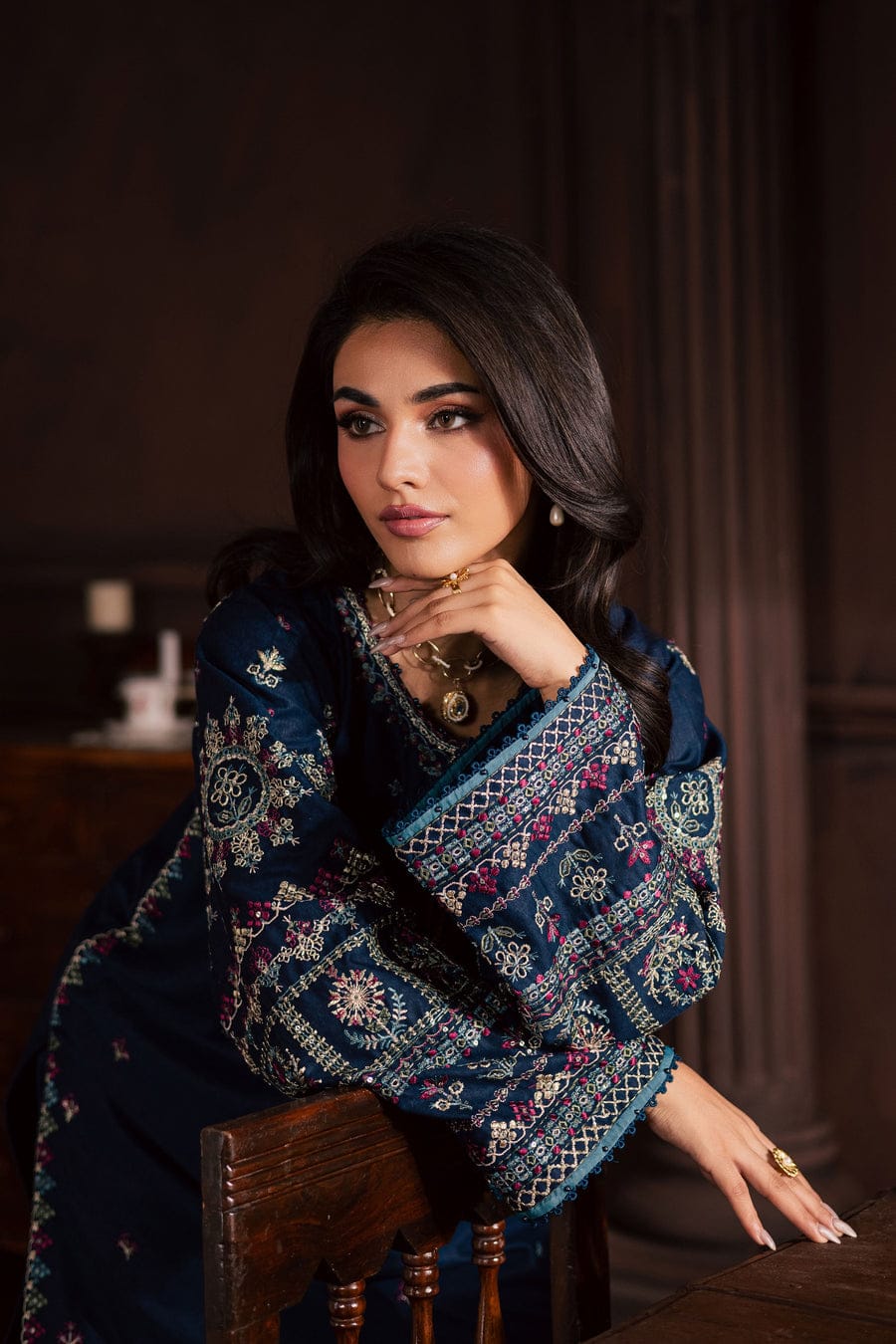 Shajjar 2Pc - Embroidered Dress