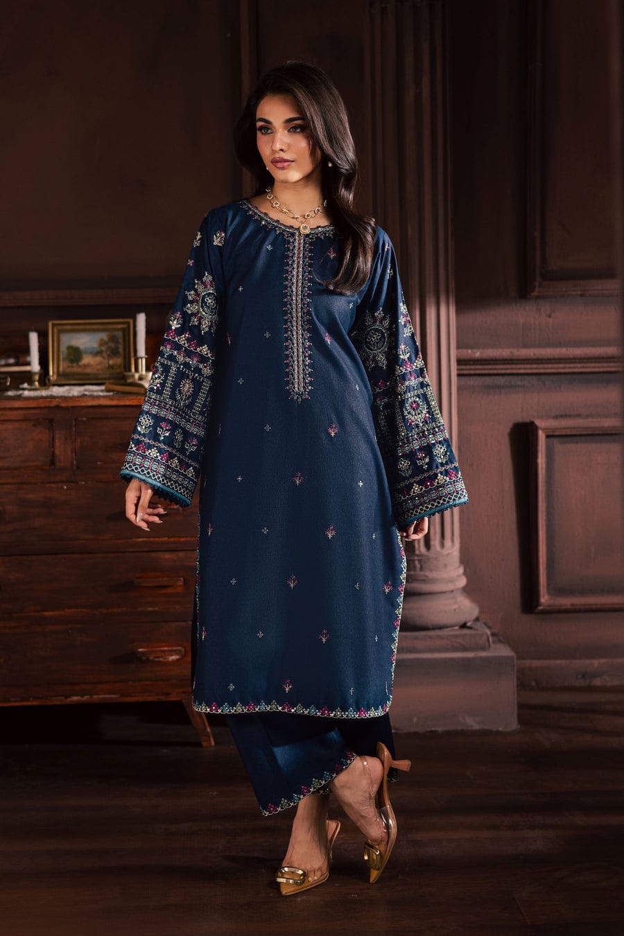 Shajjar 2Pc - Embroidered Dress