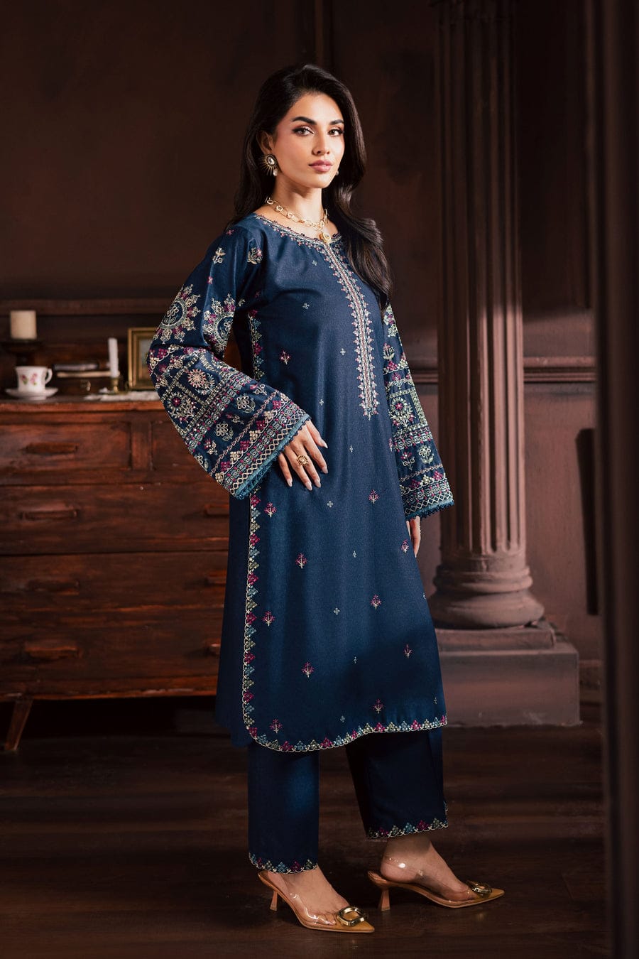 Shajjar 2Pc - Embroidered Dress