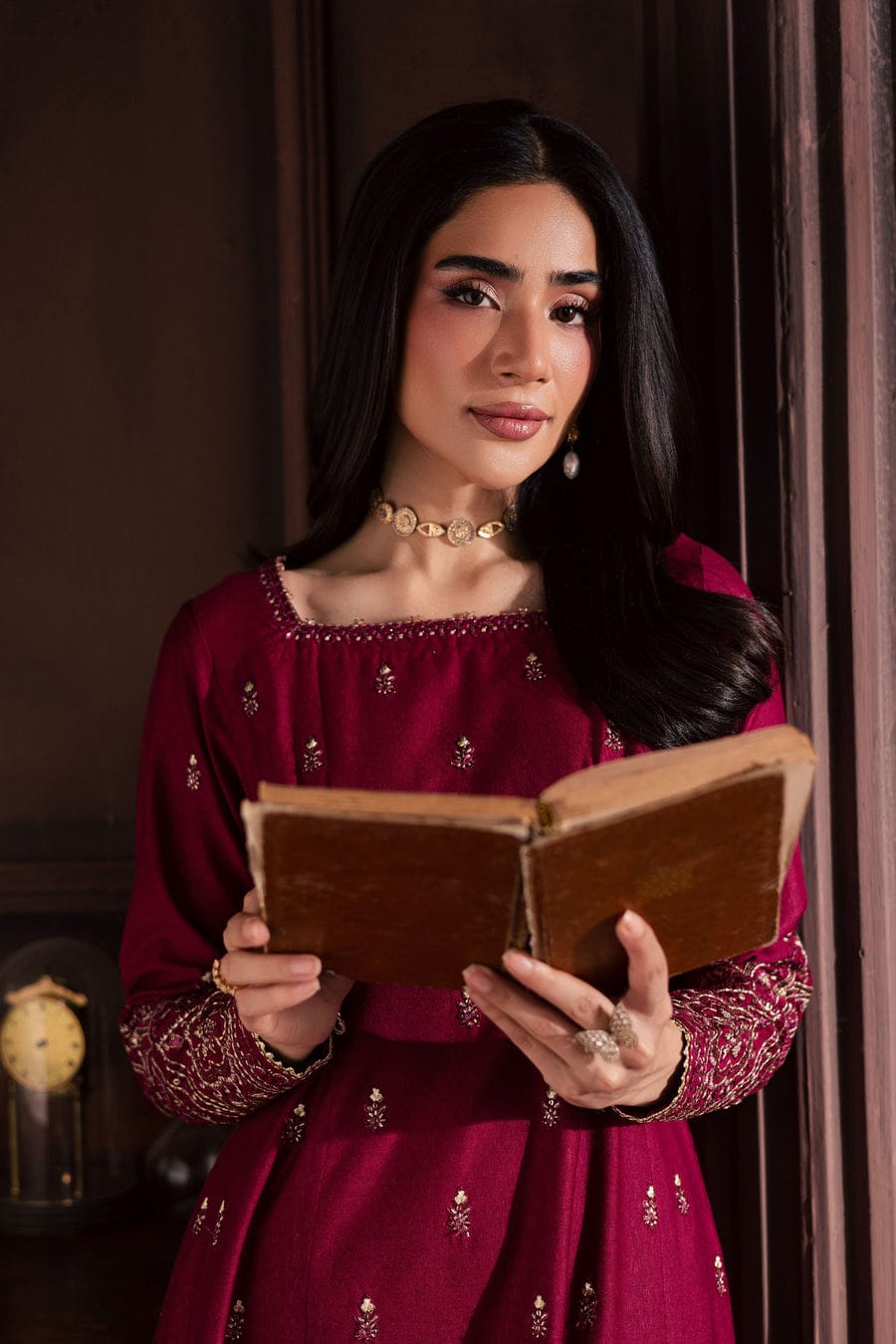 Baneen 2Pc- Embroidered Dress