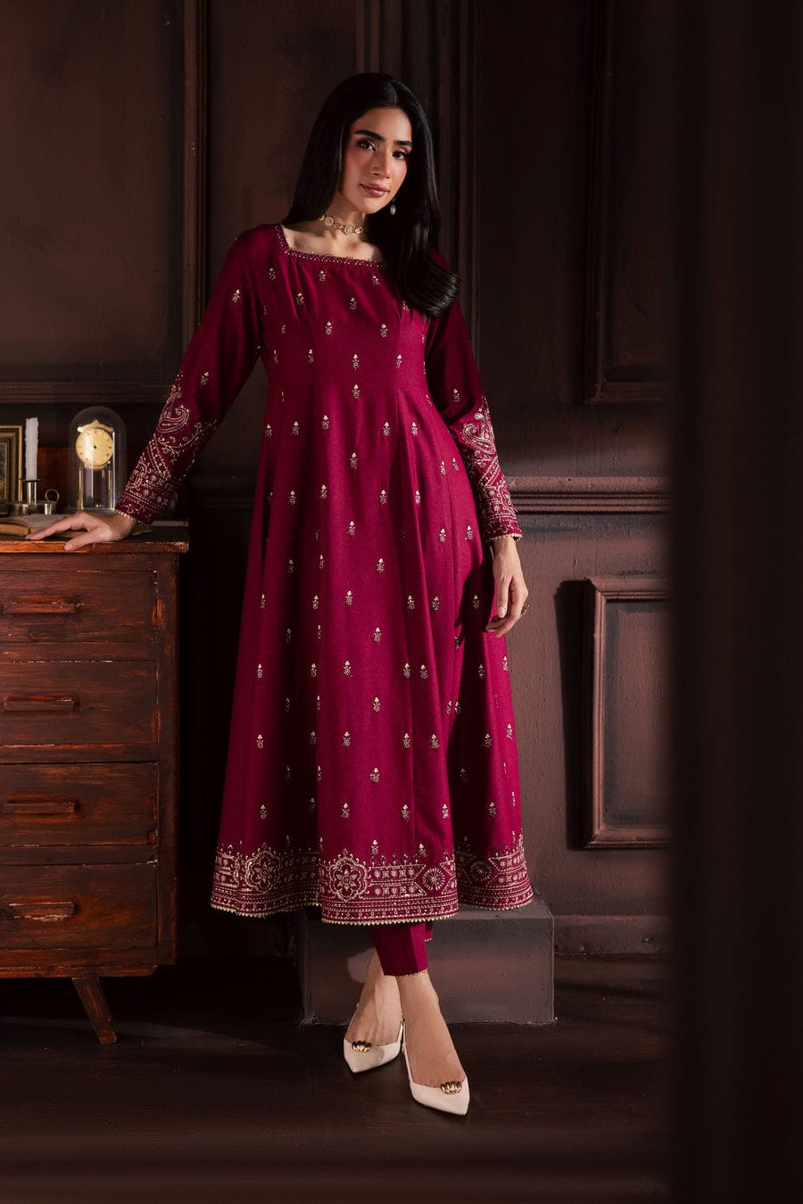 Baneen 2Pc- Embroidered Dress