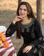 Alaya 3Pc- Embroidered dress