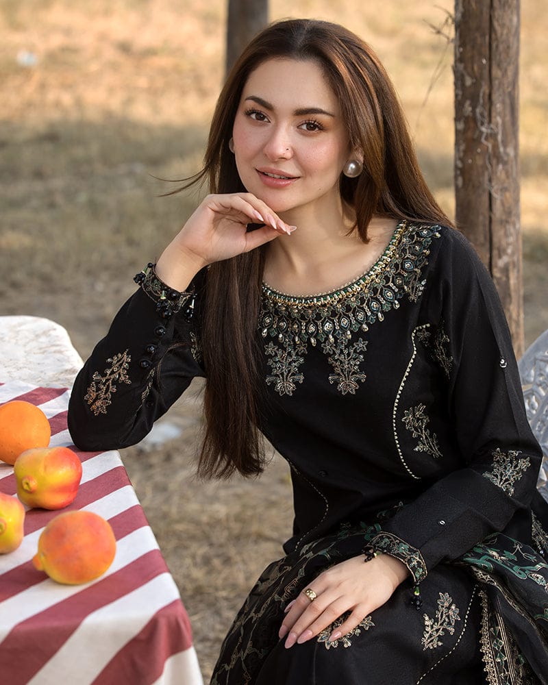 Alaya 3Pc- Embroidered dress