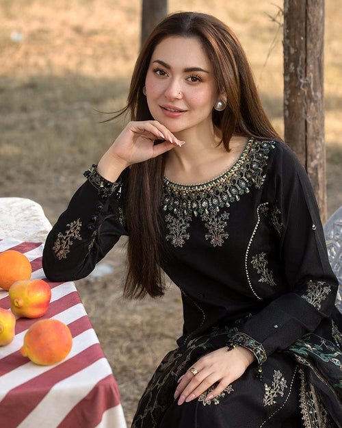 Alaya 3Pc- Embroidered dress