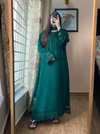 ALVIN 3pc-Solid Cotton Dress