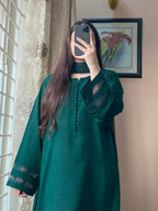ALVIN 3pc-Solid Cotton Dress