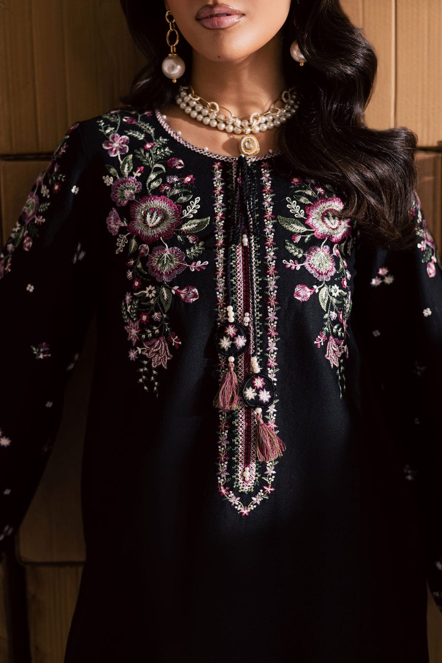 Deejo 2Pc-Embroidered Dress